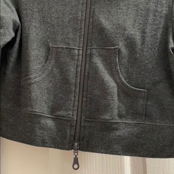 Grey cropped zip up jacket - Picture 3 of 5